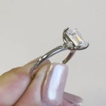 Load image into Gallery viewer, 2.00ct Emerald Cut Diamond Engagement Ring, Emerald Cut Solitaire Ring, Genuine Lab Diamond IGI Certified, 14k Gold, Diamond Emerald Cut