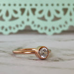 Load image into Gallery viewer, Oval Mystic Topaz Engagement Ring Rainbow Topaz Sterling Silver Wedding Ring Silver Proposal Ring Oval Twist Band Mystic Topaz