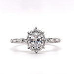 Load image into Gallery viewer, 0.50ct Oval Dainty Art Deco Ring, Minimalist Dainty Star Ring, Marquise Design Ring, Tiny Art Deco Ring, Sterling Silver with Vermeil