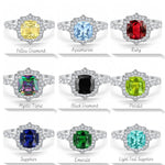 Load image into Gallery viewer, Art Deco Cushion Engagement Ring, Cushion Cut Diamond, Antique Ring, Wedding Ring, Art Deco Halo Proposal Ring