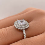 Load image into Gallery viewer, 2.50ct Art Deco Cushion Cut Engagement Ring, Cushion Cut Diamond, Antique Ring, Wedding Ring, Art Deco Proposal Ring, Bridal Ring