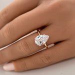 Load image into Gallery viewer, 3.00ct Pear Moissanite Engagement Ring, Teardrop Solitaire Ring, Moissanite Bridal Ring, Proposal Ring, Pear Moissanite Ring
