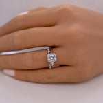 Load image into Gallery viewer, 2.00ct Asscher Cut Moissanite Solitaire Ring, Asscher Moissanite, Engagement Ring, Proposal Ring, Bridal Ring, Asscher Ring, 14k