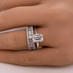 Load image into Gallery viewer, 2.00ct Emerald Cut Diamond Engagement Ring, Emerald Cut Solitaire Ring, Genuine Lab Diamond IGI Certified, 14k Gold, Diamond Emerald Cut