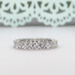 Load image into Gallery viewer, 4.50ct Heart Diamond Eternity Ring