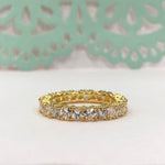 Load image into Gallery viewer, 4.50ct Heart Diamond Eternity Ring