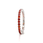 Load image into Gallery viewer, Garnet Eternity Band