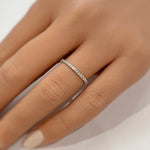 Load image into Gallery viewer, Thin Micropave Eternity Band