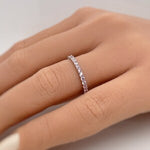 Load image into Gallery viewer, Pink Topaz Eternity Band