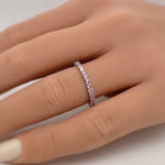 Load image into Gallery viewer, Pink Topaz Eternity Band