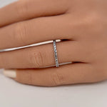 Load image into Gallery viewer, Aquamarine Eternity Band