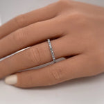 Load image into Gallery viewer, Aquamarine Eternity Band