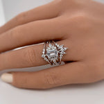 Load image into Gallery viewer, 1.00ct Emerald Cut Ring Set