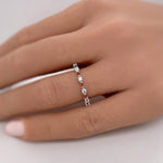 Load image into Gallery viewer, Thin Ruby Baguette Eternity Band