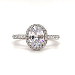 Load image into Gallery viewer, 1.00ct Oval Moissanite Engagement Ring