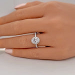 Load image into Gallery viewer, 1.00ct Oval Moissanite Engagement Ring