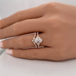 Load image into Gallery viewer, 14k Diamond Art Deco Wedding Set
