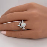 Load image into Gallery viewer, Opal Art Deco Engagement Set