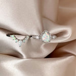 Load image into Gallery viewer, Opal Art Deco Engagement Set