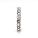 Load image into Gallery viewer, Aquamarine and Diamond Bezel Eternity Band