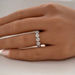 Load image into Gallery viewer, Diamond Cluster Eternity Band