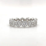 Load image into Gallery viewer, Diamond Cluster Eternity Band