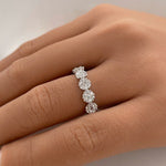 Load image into Gallery viewer, Diamond Cluster Eternity Band