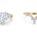 Load image into Gallery viewer, 3.00ct Heart Engagement Ring Set