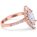 Load image into Gallery viewer, 1.50ct Marquise Halo Moissanite Engagement Ring