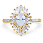 Load image into Gallery viewer, 14k Art Deco Cluster Engagement Ring