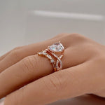 Load image into Gallery viewer, 3.00ct Heart Engagement Ring Set