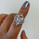 Load image into Gallery viewer, 3 Ring Set 3.00ct Heart Engagement Ring Set