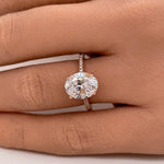 Load image into Gallery viewer, 2.50ct Oval Moissanite Engagement Ring