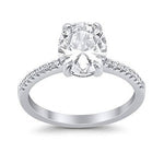 Load image into Gallery viewer, 2.50ct Oval Moissanite Engagement Ring