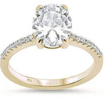 Load image into Gallery viewer, 2.50ct Oval Moissanite Engagement Ring
