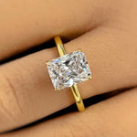 Load image into Gallery viewer, 2.50ct Radiant Cut Moissanite Engagement Ring