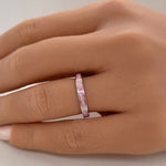 Load image into Gallery viewer, Pink Fire Opal Eternity Band