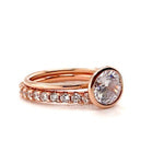 Load image into Gallery viewer, 2.00ct Bezel Engagement Ring Set