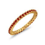 Load image into Gallery viewer, Garnet Eternity Band
