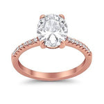 Load image into Gallery viewer, 2.50ct Oval Moissanite Engagement Ring