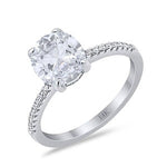 Load image into Gallery viewer, 2.50ct Oval Moissanite Engagement Ring