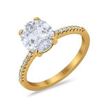 Load image into Gallery viewer, 2.50ct Oval Moissanite Engagement Ring
