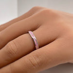 Load image into Gallery viewer, Pink Fire Opal Eternity Band