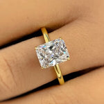 Load image into Gallery viewer, 2.50ct Radiant Cut Moissanite Engagement Ring