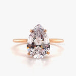 Load image into Gallery viewer, 3.00ct Pear Moissanite Engagement Ring