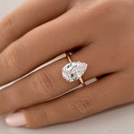 Load image into Gallery viewer, 3.00ct Pear Moissanite Engagement Ring