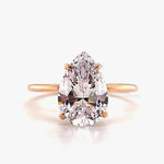 Load image into Gallery viewer, 3.00ct Pear Moissanite Engagement Ring