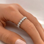 Load image into Gallery viewer, Diamond Cluster Eternity Band