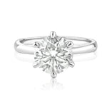 Load image into Gallery viewer, 3.00ct Round Moissanite Solitaire Ring