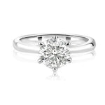 Load image into Gallery viewer, 1.00ct Round Moissanite Solitaire Ring